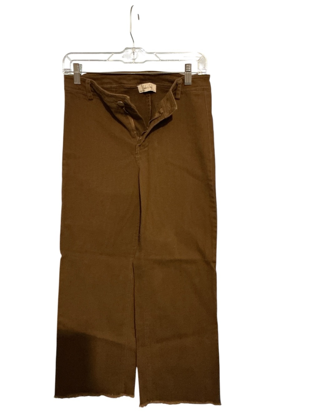 Sadie & Sage Men's Olive Brown Straight-Leg Chinos